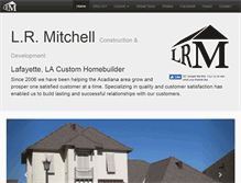 Tablet Screenshot of lrmitchellconstruction.com